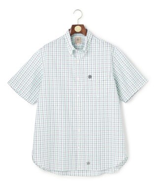 J.PRESS MEN 【KING SIZE 】【吸水速乾 / 接触冷感 / 高通気性】Aero Weave クールマックスサッカー チェック シャツ / B.D.