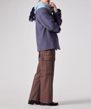 Paul Smith モヘア ミックス マフラー ネイビー