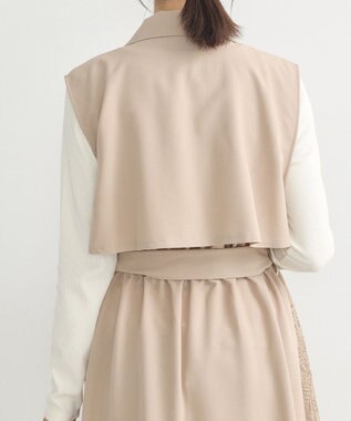 earth music&ecology サイドレースジレンチ Beige