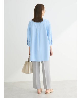 Green Parks いろいろ機能　ドルマンシャツ Sax