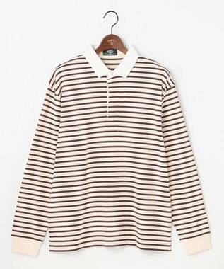 JOSEPH ABBOUD MOUNTAIN 【テーム・ヤルヴィモチーフ】ラガーシャツ ダークブラウン系1