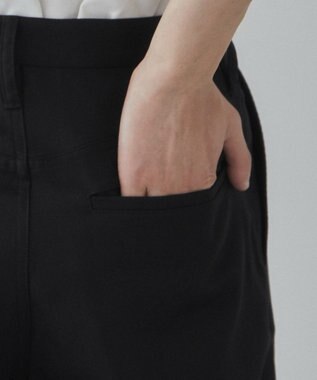 WEGO 【ユニセックス着用ITEM】ルーズフィットフレアトラウザー ブラック