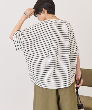 AMERICAN HOLIC 【先行予約】ボーダーコクーンプルオーバー Off White