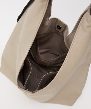 russet レザーホーボーバッグ L(CE-1654) GrayBeige