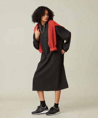 J.PRESS YORK STREET 【WOMEN】NEEDLE JERSEY ロングワンピース グレー系