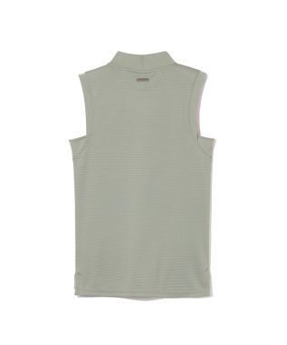 ZERO HALLIBURTON ノースリーブボーダーモックネック ZHG-W6S5b 85218 ライトグリーン