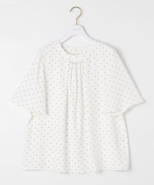 ANY SIS 【洗える】リュクスバーポイント ブラウス オフベース