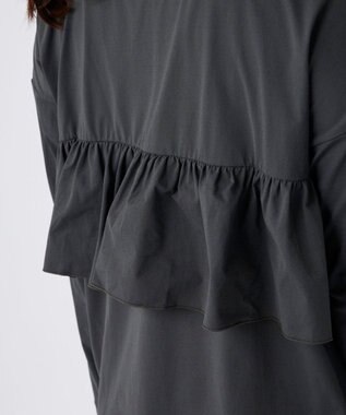 OP／FILA 【Ocean Pacific】バックフリルラッシュガード  レギンスセットウェア チャコールグレー