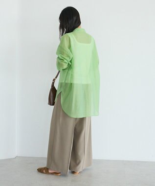 CRAFT STANDARD BOUTIQUE シアーハオリシャツ Light Gray
