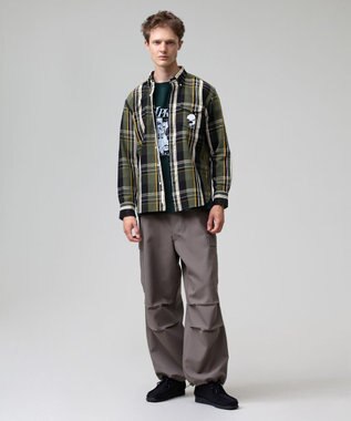 J.PRESS MEN 【AaronChang】【UNISEX】ヘビーフランネル シャツ / オーセンティックフィット カーキ系4