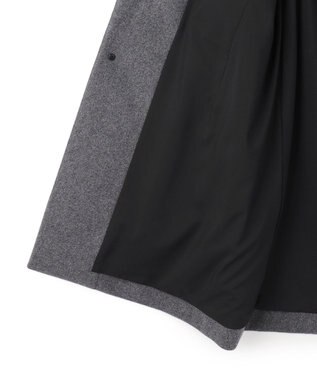 JOSEPH HOMME 【新素材】ライトウールシャギー　スタンドカラーシングルブレストコート グレー系