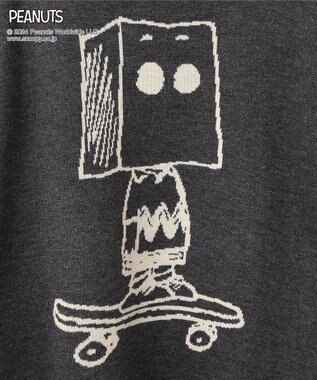 CRAFT STANDARD BOUTIQUE 【PEANUTS】クルーネックニット Black