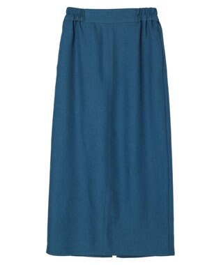 Green Parks 麻調Ｉラインスカート Blue