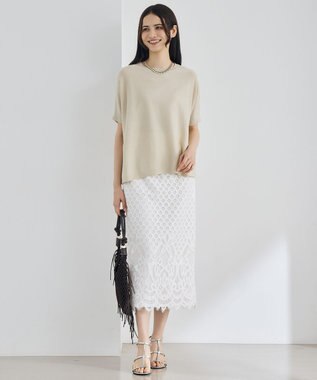 自由区 【カタログ掲載】ドライシアーファインゲージプルオーバー ニット ベージュ