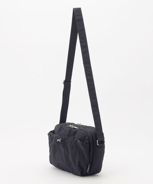 LA BAGAGERIE 【MONICA】クリンクルナイロン　ドロストショルダーバッグ ネイビー