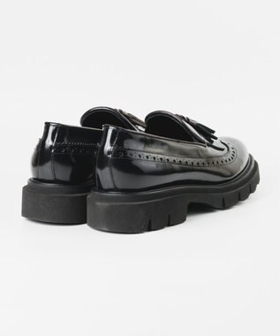 BONTRE 【LucaGrossi/ルカグロッシ】厚底メダリオンタッセルローファー/G961M-UA ブラック