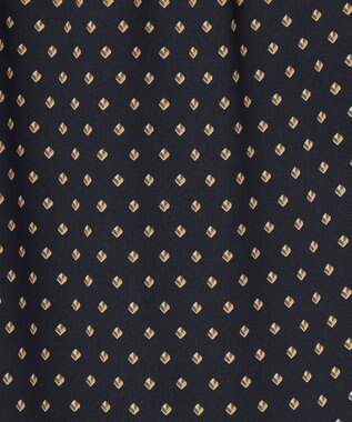 J.PRESS LADIES L 【洗える】ジオメトリックプリント ワンピース ネイビープリント系