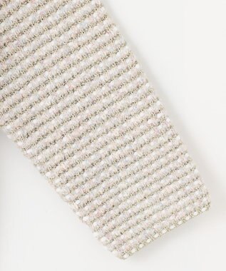 自由区 S ツイード調ニット ジャケット ベージュ系