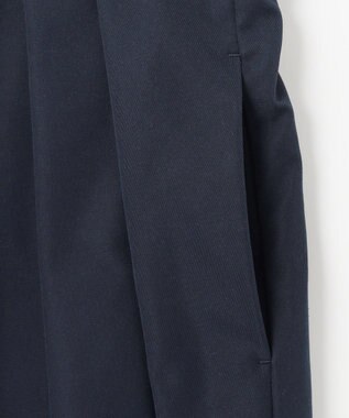 #Newans ２タックコクーンワイドパンツ ネイビー