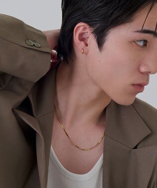 Phoebe 【金属アレルギー対応】ワンタッチメタルフープミニペアピアス  ゴールド/BOX付き ゴールド