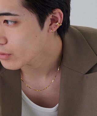 Phoebe 【金属アレルギー対応】ワンタッチメタルフープミニペアピアス  ゴールド/BOX付き ゴールド