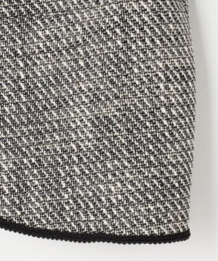 Feroux 【セットアップ対応】ツイード ジャケット ブラック系2