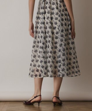 GRACE CONTINENTAL ドローイングプリントワンピース キナリ