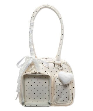WEGO 【痛バ＆推し活グッズ】きらふわスイートドットぬい痛ボストンバッグ