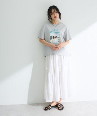 Green Parks フォトプリントボックスＴシャツ Gray Mixture