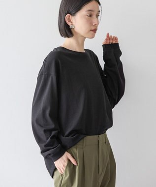 AMERICAN HOLIC ドロップショルダーカットプルオーバー Black