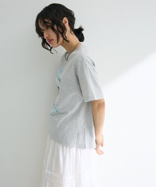 Green Parks フォトプリントボックスＴシャツ Gray Mixture