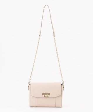 ANY SIS 【2WAY】サイドラインメタルショルダー バッグ ライトグレー