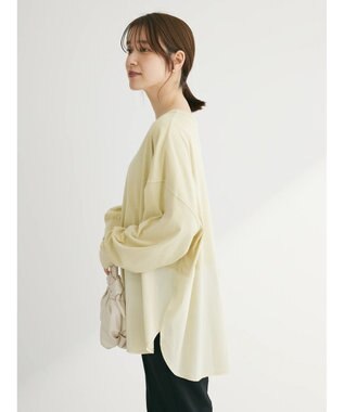 Green Parks ピグメントドッキングスリットデザインチュニック Lime Green