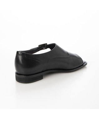 ing <ing>ダブルモンクサイドオープンシューズ ブラック