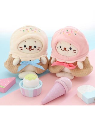 Mother garden しろたん ついてきちゃうマスコット用 着せ替え服  《アイスポンチョ バニラ》 単品 バニラ