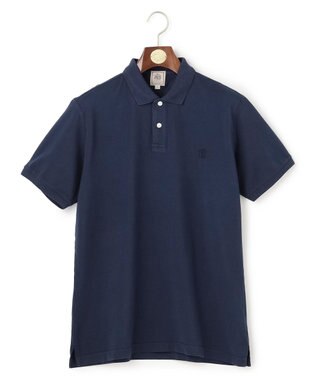 J.PRESS MEN コットンカノコオーバーダイ ポロシャツ ネイビー系
