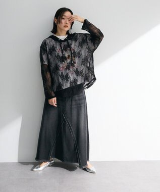 Green Parks フォトプリントボックスＴシャツ Off White