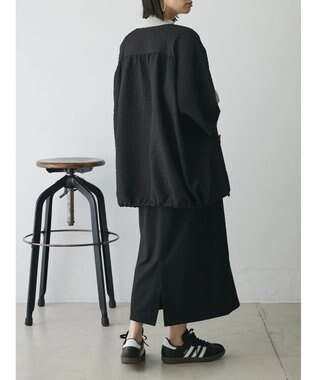 Green Parks AnriettMusee フロントジップジャガードブルゾン Black