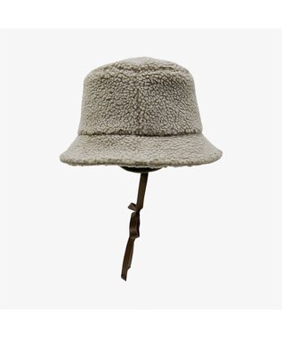 林八百吉商店 un chapeau 耳付きボアバケット ブラウン