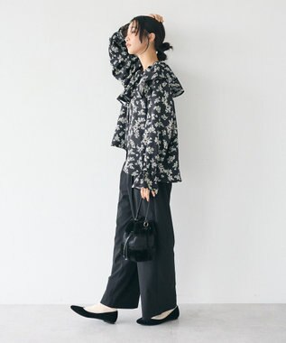 CRAFT STANDARD BOUTIQUE フリル衿ブラウス Flower
