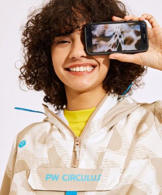 PW CIRCULUS 【WOMEN】プリント ウエスト2WAY アノラック ゴルフウェア レディース ベージュ系5