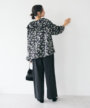 CRAFT STANDARD BOUTIQUE フリル衿ブラウス Flower