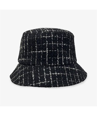 林八百吉商店 un chapeau  ツイードダウンハット ブラック