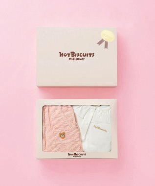 MIKI HOUSE HOT BISCUITS 半袖Tシャツ＆ハーフパンツギフトセット【BOX付き】 白