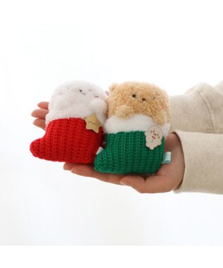 Mother garden しろたん クリスマス靴下キーホルダー 《らっこいぬ》 単品 らっこいぬ