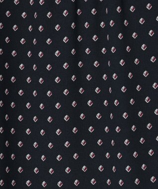 J.PRESS LADIES L 【洗える】ジオメトリックプリント ワンピース ブルーグレープリント系