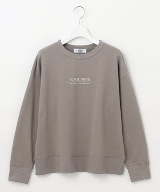 J.PRESS LADIES ロゴ 裏毛 カットソー ブラウン系