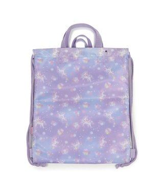 Mother garden マザーガーデン ユニコーン お着替え巾着リュック 《フラワー柄》 フラワー柄