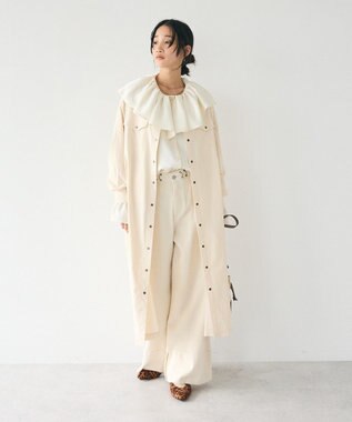 CRAFT STANDARD BOUTIQUE フリル衿ブラウス Ivory