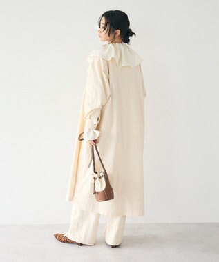 CRAFT STANDARD BOUTIQUE フリル衿ブラウス Ivory